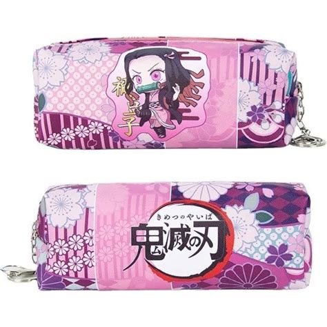 Anime Demon Slayer Trousse Crayons Grande Capacit Nezuko Tanjiro Sac