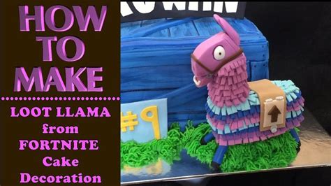 ~How to Make a LOOT LLAMA from FORTNITE Cake Decoration Tutorial by Caketastic Cakes~ | Cake ...