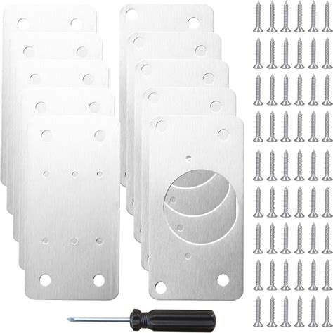 Fousenuk Pi Ces Charni Re Porte Placard Plaque Reparation Kit De