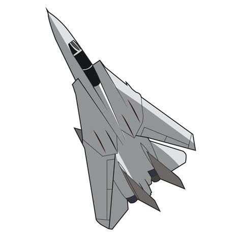 F14 Jet Fighter Flying Manuver Vector Design 7607583 Vector Art At Vecteezy