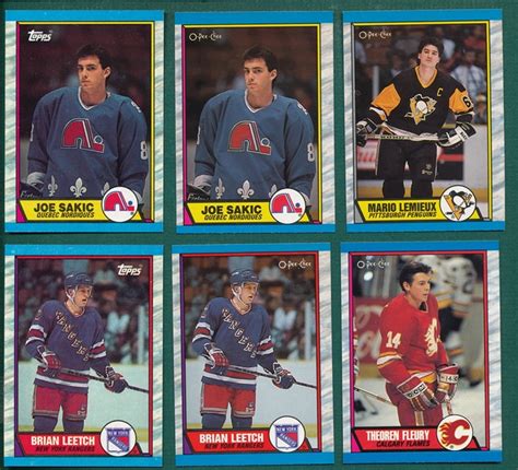 Lot Detail 1989 90 O Pee Chee Topps Hockey Complete Sets Lot Of 2