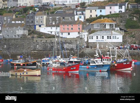 Mevagissey Cornwall harbour Stock Photo - Alamy