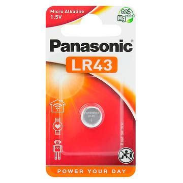 Panasonic G12 LR43 Alkali Batterie 1 5V