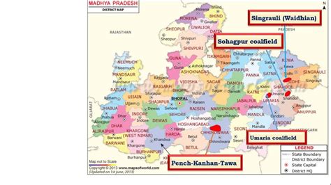 Distribution Of Coal In India Gondwana Coalfields And Tertiary