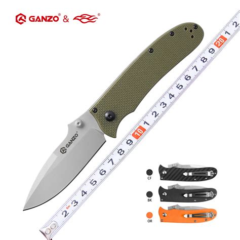 Ganzo G704 G704B FBKNIFE Firebird Folding Knife 440C Blade G10 Handle