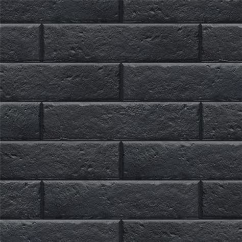 Brooklin Brick Black 2-3/8"x9-3/4" Porcelain F/W Tile