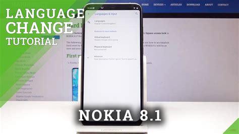 How To Change Language In NOKIA 8 1 Language Settings YouTube