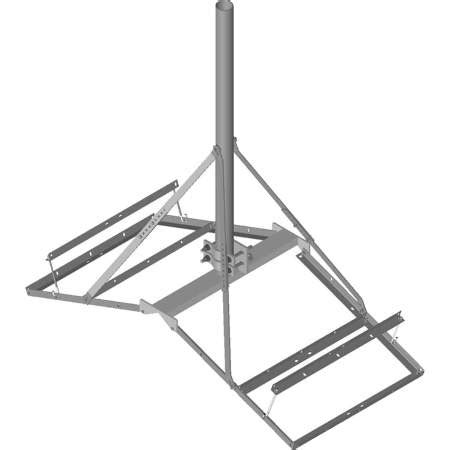 CommScope Non Penetrating Peak Roof Frame RT PM B Solid Signal