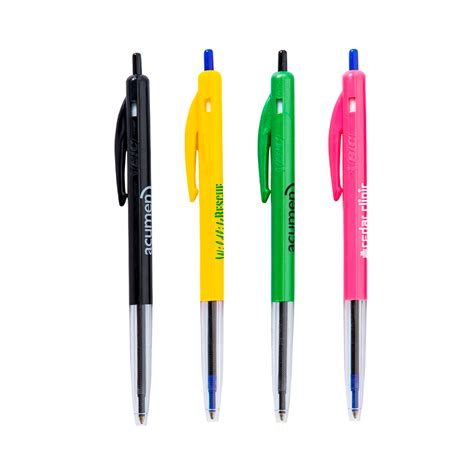 Branded Bic Clic Pens - Featuring your logo