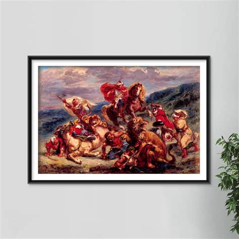 Eugene Delacroix Lion Hunt