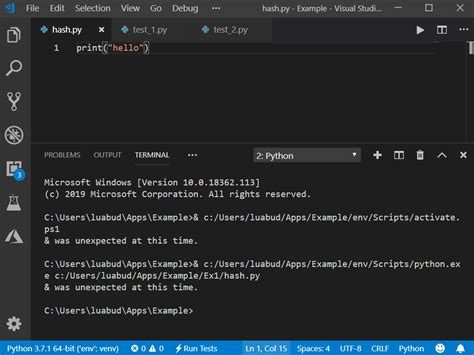 Run Python In Visual Studio Code