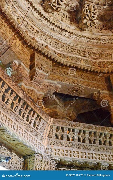 Jain Temple Complex At Jaisalmer Fort Rajasthan India Stock Image