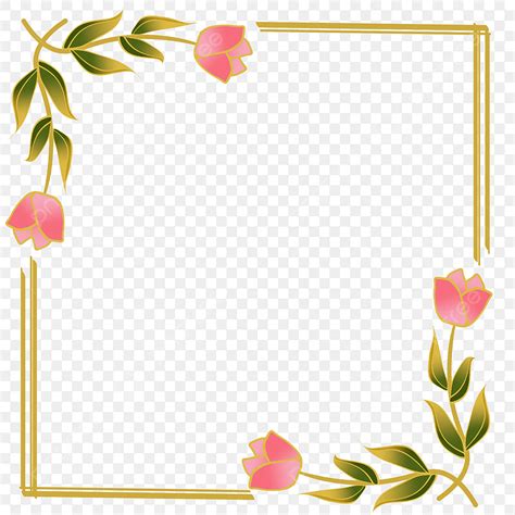 Tulip Border Png Vector Psd And Clipart With Transparent Background