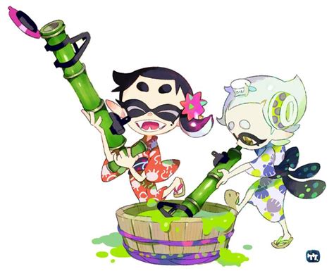 竹画廊 Takegarou On X スプラトゥーン かわいい シオカラーズ 竹 イラストレーター