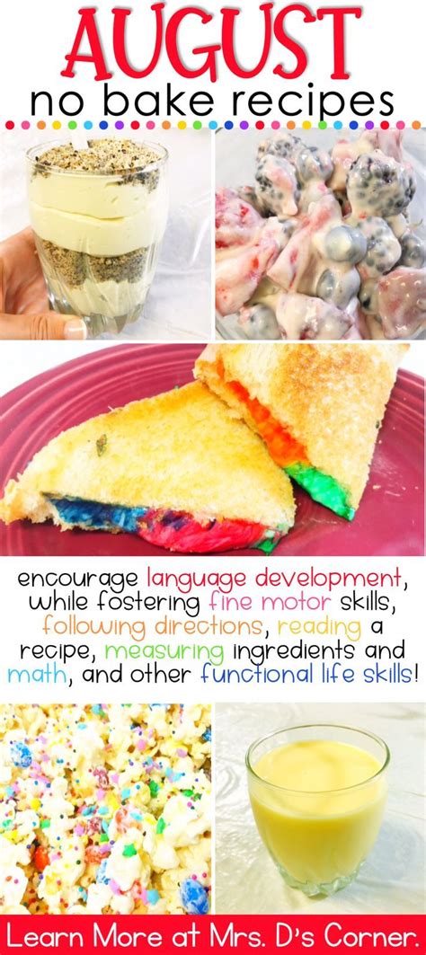 Easy Recipes For Kids Fun No Bake Visual Recipes For Cooking In The