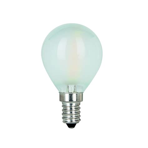 Ampoule Led Filament Mini Sphérique 2700k Dépoli 380 Lumen 4w E14