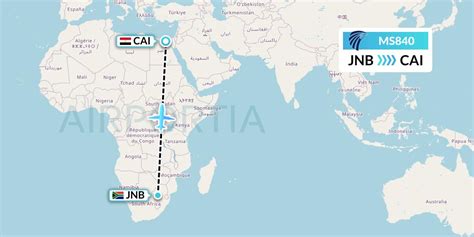 MS840 Flight Status EgyptAir Johannesburg To Cairo MSR840