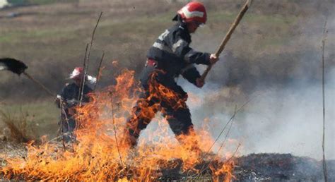 Al cincilea incendiu de vegetație astăzi în Prahova Flăcările s au