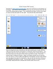 Series Circuits Phet Activity Docx Series Circuits Phet Activity