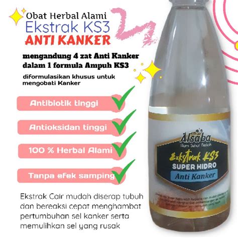 Jual Obat Herbal Kanker Formula Ekstrak Ks Super Hidro Anti Kanker