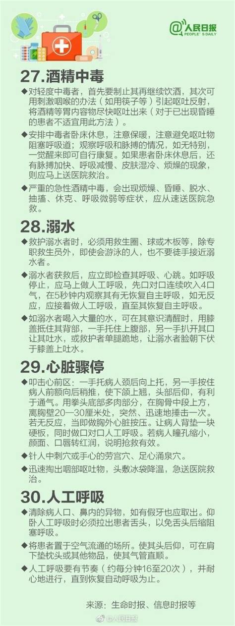 實用！30個生活中的急救常識，關鍵時刻能救命！ 每日頭條