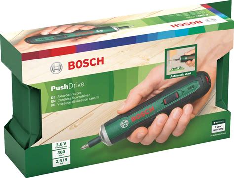 Bosch Avvitatore A Batteria Pushdrive Cacciavite V Litio Con