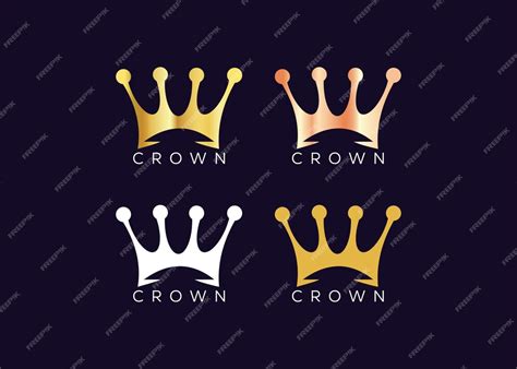 Premium Vector Minimalist Gold Crown Logo Design Vector Template Luxury Kings Crown Logo Design