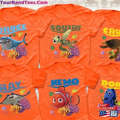 Finding Nemo Characters Shirts Dory Shirt Unisex Hoodie Tourbandtees