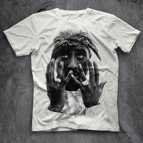 Tupac Shakur White Unisex T Shirt Tees Tee Shirts T Shirt Shirts