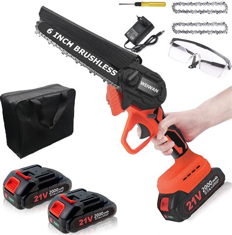 Weiwan Mini Chainsaw In Elektrikli Testere Pil Ile W F R As Z