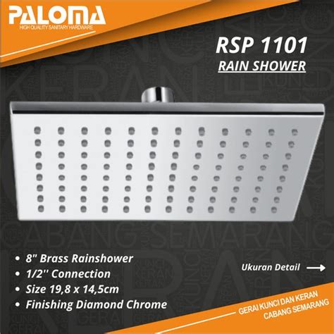 Jual PALOMA RSP 1101 Rain Shower Head Headshower Rainshower Mandi 8