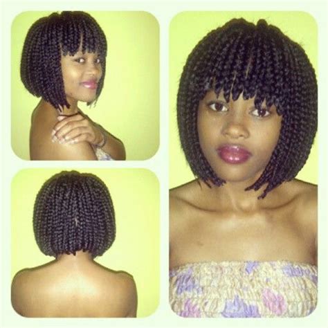 Bob box braids with bangs | Bob braids hairstyles, Bob braids, Box ...