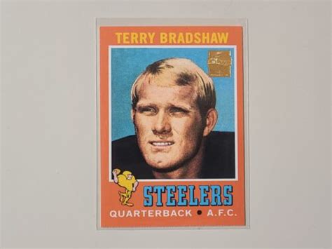 Terry Bradshaw 2002 Topps Commemorative 1971 Rookie Reprint Insert