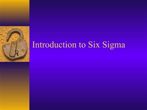 Six Sigma Ppt