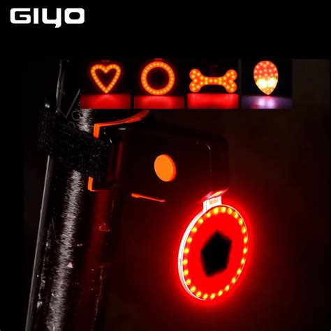 GIYO Batterie Bike Schwanz Licht Wiederaufladbare LED Radfahren Hinten