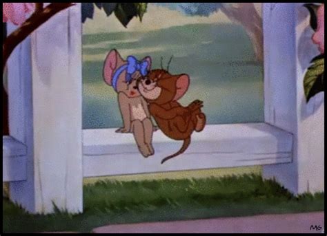 lounging lovebirds tom and jerry gif | WiffleGif