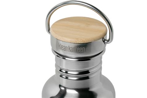 Klean Kanteen Reflect Ml Bouteille Avec Bouchon En Bambou Mirrored