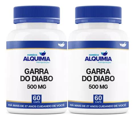 Garra Do Diabo 500 Mg 60 Cápsulas Kit 2 Frascos Original