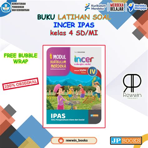 Jual Buku Latihan Soal Ilmu Pengetahuan Alam Dan Sosial Sd Kelas 4 Incer Kurikulum Merdeka