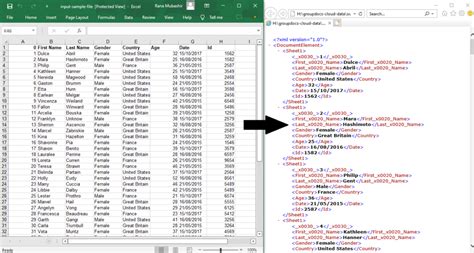 Convert Xml To Excel And Excel To Xml In Python