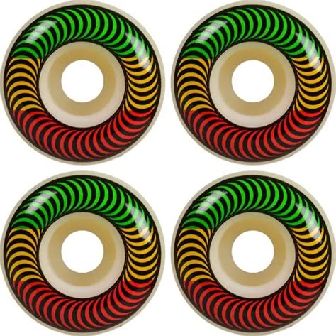 Spitfire Classic Rasta Roues Skate Pack De 4 SkatePro