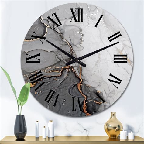 Modestina Metal Wall Clock Foter