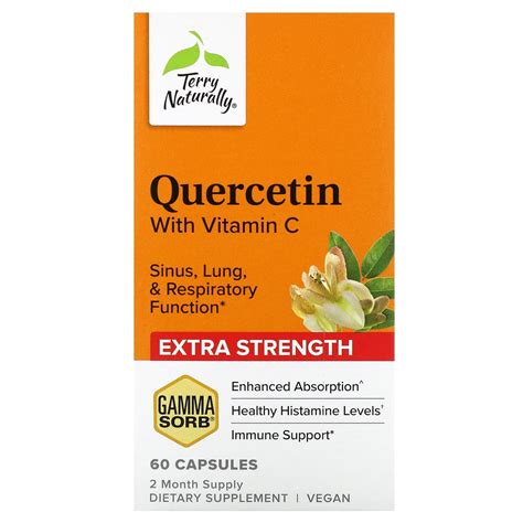 Terry Naturally Quercetin With Vitamin C Extra Strength 60 Capsules