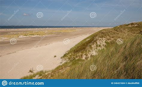 Norddorf Beach with a View of Sylt Stock Photo - Image of ...