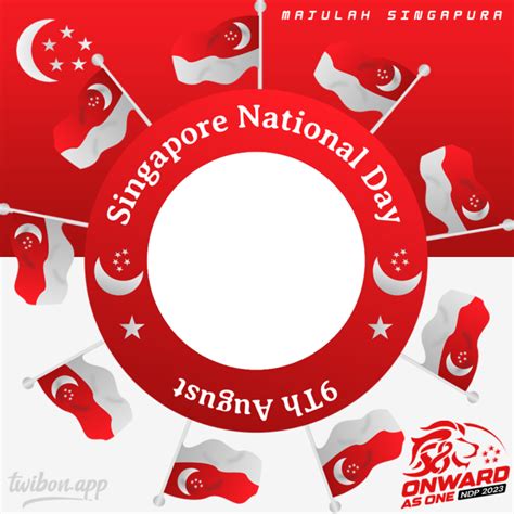 Singapore National Day 2023 Theme Logo Twibbon