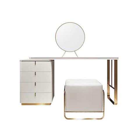 Modern and Elegant 47 in. White Makeup Vanity Sets With 4 Large Drawers ...