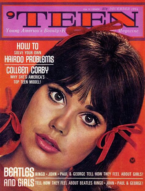 Colleen Corby Teen Magazine December 1964 R Oldschoolcool