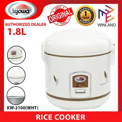 Kyowa By Winland L Serves Cups Automatic Jar Type Rice Cooker W