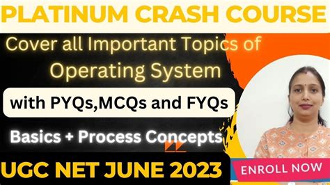 UGC NET June 2024 Concepts Of Operating System Important Topics With