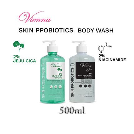 Jual Vienna Skin Probiotic Body Wash Jeju Cica Niacinamide Ml